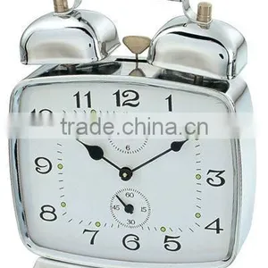 Squzre Shape Metal Case Alarm Clock Mechanism, Desktop Clock thumbnail-6