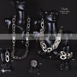 Ring Earring Bracelet Necklace Authentic Turkish Ottoman Ethnic Jewelery Set thumbnail-1