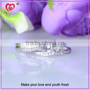 Wholesale Sterling Silver Ring Engagement Size 5 6 7 8 9 10 6MM Ring Engagement thumbnail-1