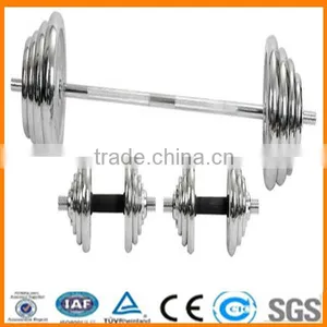 10lb 20lb 30 lb 50lb Chromed Dumbbell Plate Set thumbnail-2