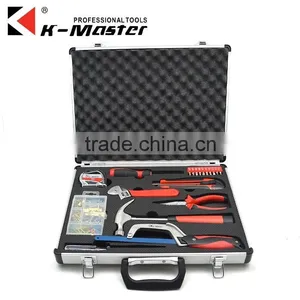 K-Mastet Factory Direct Sales 19 Pcs High Quality Household Tool Set Aluminum Alloy Tool Box thumbnail-1