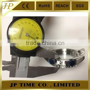 Customer Size OEM CNC Polished Stainless Steel Watch Case 316L Rotating Bezel 5 ATM Water Resistant thumbnail-3