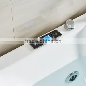 2016 New Design Portable Glass Tub Rectangular Whirlpool Massage Bathtub thumbnail-6