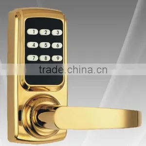 New Zinc Alloy Handle Push Button Digital or Key Code Door Locks thumbnail-5