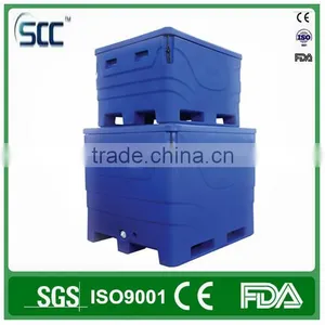 1000L Size Large Plastic Tubs, Insulated Rotomold Fish Bins, Fish Container Storage thumbnail-5