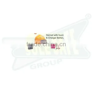 HELMET WITH HEAD LAMP AND RECHARGEABLE BATTERY (SSS-0916) thumbnail-1