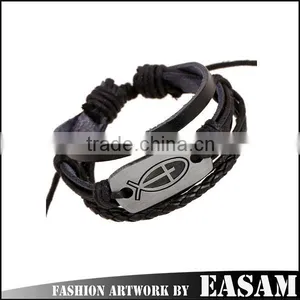 Fashion Wrap Bracelets Leather Treaty Bracelets thumbnail-1