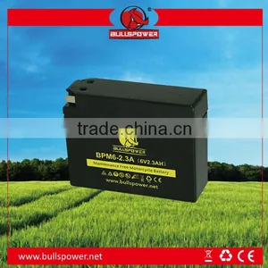 6v 2.3ah High Performance MF Motorcycle Battery thumbnail-1