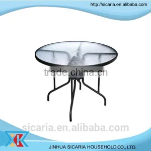 Garden Aluminum Leisure Glass Table thumbnail-2