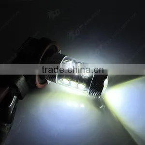 Pure White H11 80W Epistar LED Bulbs for Reverse Back up Lights thumbnail-5