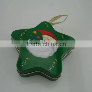 Star Shape Chrismas Tree's Decorations Tin Package thumbnail-1