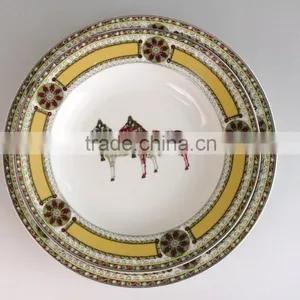Ceramic Hand Painting Custom Printed Stoneware Plate, New Design Ceramic Plate thumbnail-2