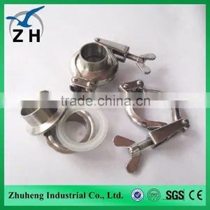 High Quality Food Grade 1.5" Quick Clamp Pipe Fittings thumbnail-4