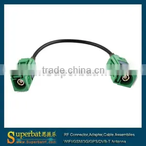 RG174 Fakra "E" Car Antenna Cable Assembly Fakra Jack Straight to Fakra Jack Straight Cable thumbnail-1
