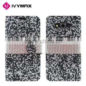 2016 Fashion Colorful Diamond Cell Phone Case for Samsung J7 PU Flip Cover thumbnail-4