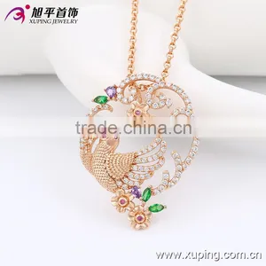 2016 New Bird Design Good Looking Wholesale Rose Fashion Crystal Necklace thumbnail-3