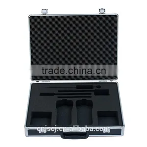 Black Grooming Tool Case Permanent Protection Aluminum Tool Case With Foam Inserts thumbnail-1