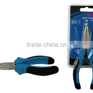 6 Inch TPR Handle Curved Bent Nose Plier thumbnail-1