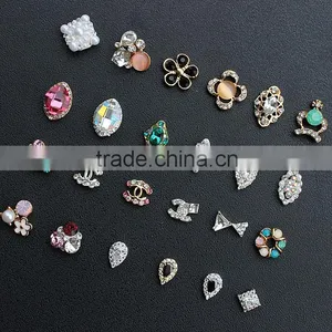 Gold Plating no Fading Color Drop Bow Pearl Big Stone Crown Nail Metal Jewelry Quality Choice thumbnail-3