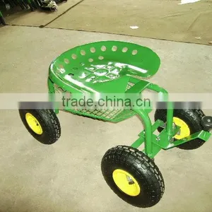 Four Wheeld Rolling Work Seat Cart TC4501C thumbnail-1