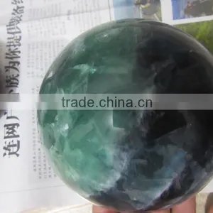 Promoted Customed Hone Decor Natural Fluorite Crystal Ball thumbnail-1
