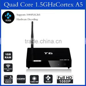 Android TV Box T6 4.4 OS With Amlogic 805 QUAD Core 1G RAM 8G ROM With Kodi Fully Loaded Smart tv Box thumbnail-4