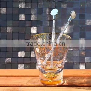 Very Useful Special Design Glass Cocktail Drink Stainless Steel Stirrer thumbnail-5