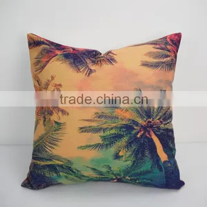 Throw Decorative Hotel Pillows Square Plain Patterned Cushion Cover Scenery Digital Printing Pillow Case thumbnail-4