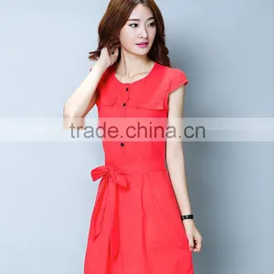 Cotton and Linen Dress thumbnail-1