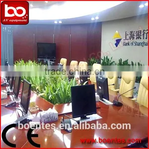 Conference System Equipment for 17 Inch Motorized Pop Up LCD Monitor Lift Mechanism With RS232 Port thumbnail-3