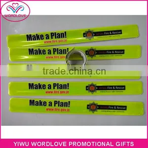 Fashion Custom Reflective Slap Wrap Bracelets/ Slap Bands/ Slap Wristbands thumbnail-2