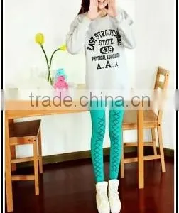 Blue Leggings Candy Color Tight Factory Best Selling Summer Leggings thumbnail-1