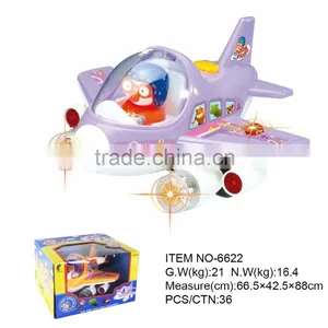 Chuangfa Toys--Battery Operated Airplane Toy With Light Music Toys for Kids thumbnail-1