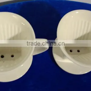 Promotional Red Kitchenware Custom Ceramic Coffee Dripper thumbnail-4