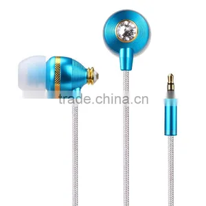 Factory Good Quality BENWIS EMP 100 Diamond Design Wired Earphone for IPhone,for IPad, for Samsung Mobile Phone Earphone With Mi thumbnail-2