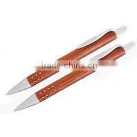 Red Wooden Ball Pen thumbnail-1