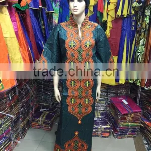 2016 Haniye Hot Sale Nigeria Bazin Riche Dresses for African Women thumbnail-1