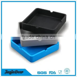 Hot Sale Smokeless Silicone Ashtray , Heat Resistant Square Silicone Ashtray thumbnail-5