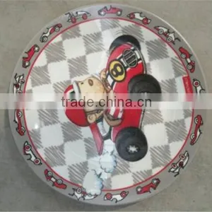 2016 New Cartoon Design Kids Porcelain Dinner Plate Ceramic Rice Plate for Kids thumbnail-1