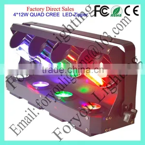 American DJ Zipper 4-Head Barrel Mirror Scanner 4pcs 10W RGBW 4IN1 LED Disco DJ Light thumbnail-1