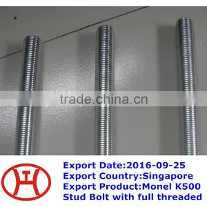 Monel K500 Stud Bolt With Full Threaded thumbnail-1