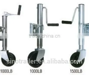 Trailer Jack With Rubber Wheel thumbnail-1