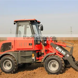 ER10 Everun Mini Farm Front Loader With Wooden Forks/ Drum Folder/ Cutter Head thumbnail-2