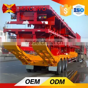 Maowo 60 Ton Low Bed Trailer High Bed Semi Trailer for Sale thumbnail-4