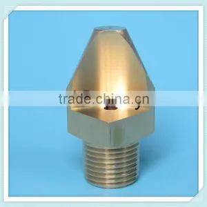 1/4",3/8",1/2",3/4" BSPT or NPT Brass Narrow Angle Flat Fan Spray Nozzle thumbnail-2