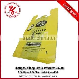 100% Biodegradable Plastic T-shirt Bag thumbnail-1