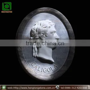 Modern Marble Human Head Relief Carving Sculpture thumbnail-1