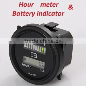 12V/24V, 36V, 48V, 72V Battery Indicator&hour Meter thumbnail-1