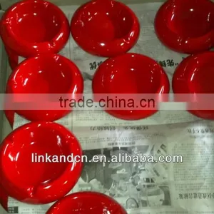 Haonai 2014 Popular Red Blank Ceramic Cigarette Ashtray thumbnail-1