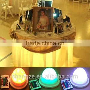 LED Rechargeable Battery Operated Wireless RGB Under Table Light thumbnail-1
